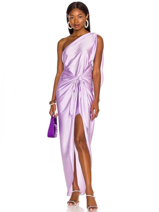 Baobab Collection Dresses & Skirts - Baobab Marea Purple One Shoulder Dress S